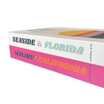 Pink and White Decorative Faux Books for Home Decor