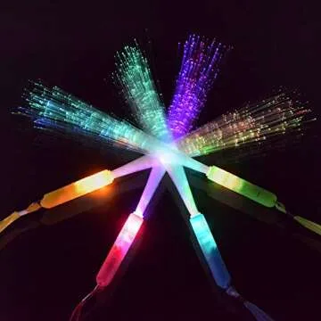 M.best 12pcs Glow Sticks Party Supplies, 3 Modes Colorful Flashing LED Light Up Glow Wands Sticks for Party Favors