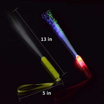 M.best 12pcs Glow Sticks Party Supplies, 3 Modes Colorful Flashing LED Light Up Glow Wands Sticks for Party Favors