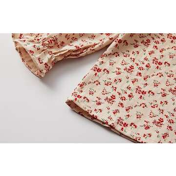 Mud Kingdom Floral Button Up Shirt for Toddler Girls