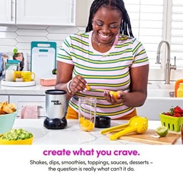 Magic Bullet Blender Silver 11 Piece Set for Quick Mixing