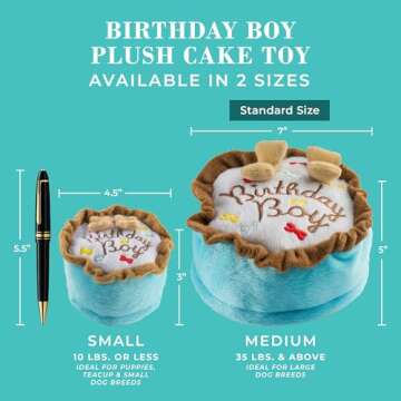Haute Diggity Dog Birthday Boy Cake Plush Toy