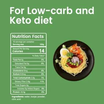 Hethstia Shirataki Konjac Spaghetti Pasta – 10-Pack, Vegan, Low Calorie, Gluten-Free, Fat-Free, Ke...