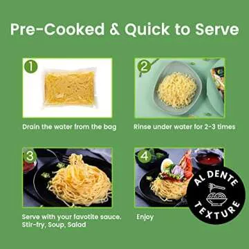 Hethstia Shirataki Konjac Spaghetti - Vegan, Low-Calorie Noodles