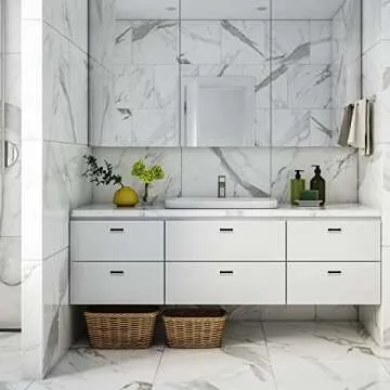 Ravinte 5 Pack Squre Cabinet Pulls 2-1/2 Inch Black Kitchen Cabinet Handles Matte Black Kitchen Hardware for Cabinet Black Drawer Pulls Black Square Cabinet Pulls Drawer Handles Come with Screwdriver