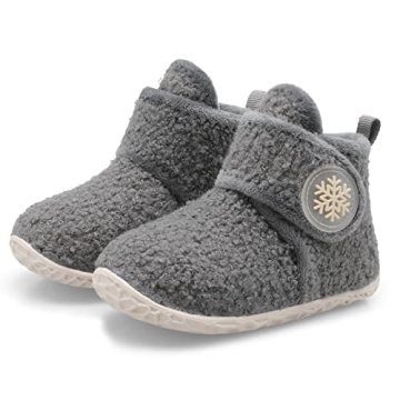 Comfortable Non-Slip Baby Booties for Infants 6-12 Months