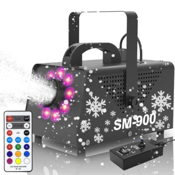 IMONE 900W Snow Machine with Remote - Perfect for Christmas Events