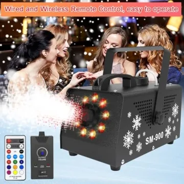 IMONE 900W Snow Machine with Remote for Parties