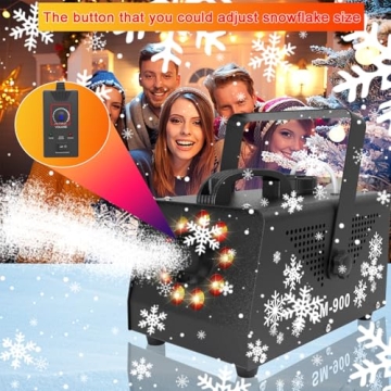 IMONE 900W Snow Machine with Remote for Parties