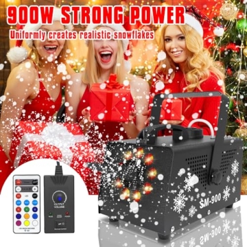 IMONE 900W Snow Machine with Remote for Parties
