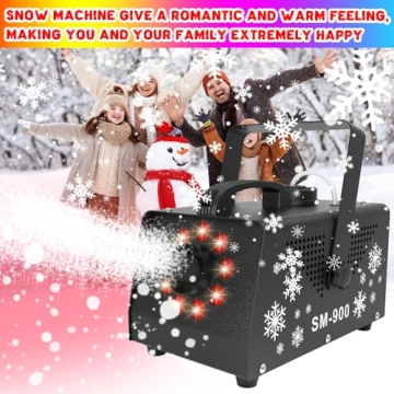 IMONE 900W Snow Machine with Remote for Parties