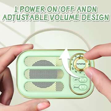 Aresrora Portable Retro Bluetooth Speaker for Music Lovers