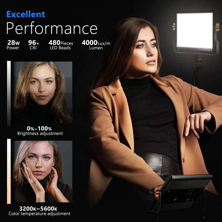 Neewer Bi-Color LED Video Light with U Bracket