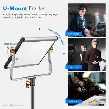 Neewer Bi-Color LED Video Light with U Bracket