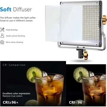 Neewer Bi-Color LED Video Light with U Bracket