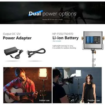 Neewer Bi-Color LED Video Light with U Bracket