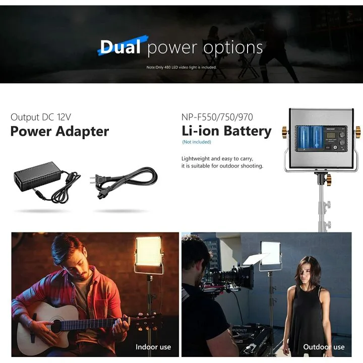 Neewer Bi-Color LED Video Light with U Bracket