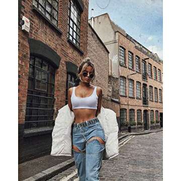 WHIPPY PU Leather Double Grommet Belt with Chain for All