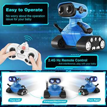 Hamourd Robot Toys - Interactive Emo Robots for Kids