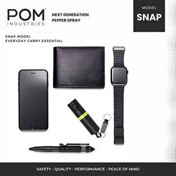 POM Pepper Spray - Maximum Strength Self Defense Tool