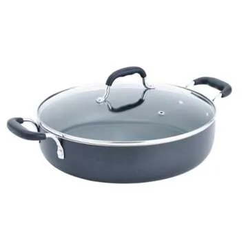 T-fal Specialty Nonstick Sauté Pan 12 Inch Oven Safe 350F Cookware, Pots and Pans, Dishwasher Safe ...