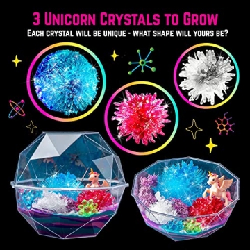 Unicorn Crystal Growing Kit for Kids - Fun STEM Activity