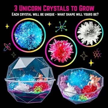 Unicorn Crystal Growing Kit for Kids - Fun STEM Activity
