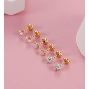 Hypoallergenic Flat Back Earrings for Sensitive Skin