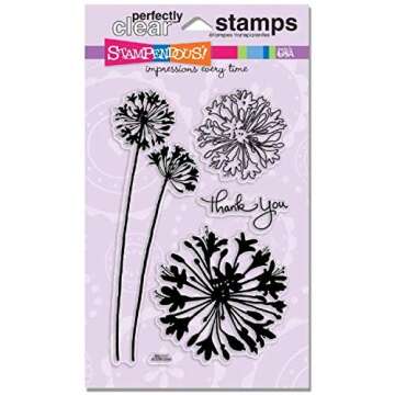 Stampendous SSC1111 Perfectly Clear Stamp, Agapanthus Thank You