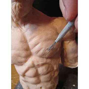 COMIART 2pcs Feather Wire Texture Tool for Sculpting