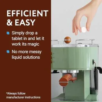 IMPRESA [20 Pack] Espresso Machine Descaler Tablets - Descaling & Cleaning Tablets for Breville, Jura, Miele & Other Espresso Makers – Remove Mineral Build-Up - Coffee Machine Descaler