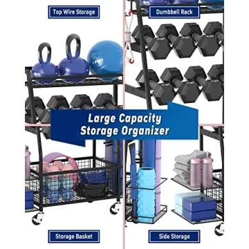 Staransun Weight Rack for Home Gym Organization and Storage