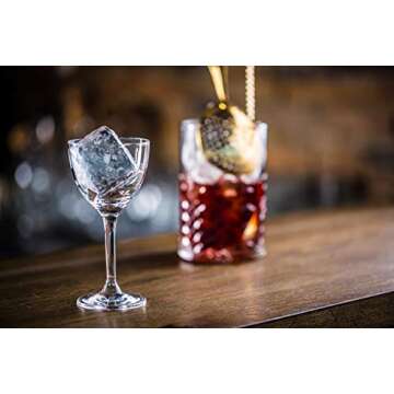 Nick and Nora Coupe Cocktail Glasses - Handblown Vintage Coupe Glasses to Serve a Manhattan, Martini...