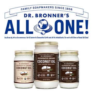 Dr. Bronner's Organic Virgin Coconut Oil 14oz - Unrefined & Fresh-Pressed