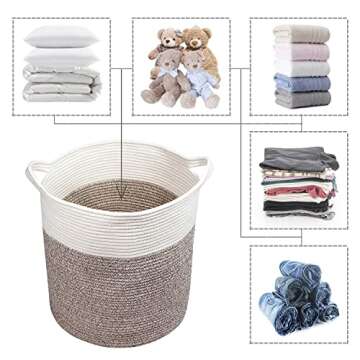 COMFY-HOMI XXL Large Laundry Basket for Home Storage