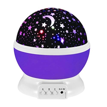 Girls Toys Age 3-10, Purple Star Projector Night Light for Kids Room - Toys for 2-12 Year Old Girls ...