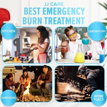 JJ CARE Burn Gel Pack of 160 for Quick Relief