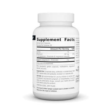 Source Naturals Magtein Magnesium L-Threonate 667mg Supports Focus, Mood, Healthy Memory, Cognitive ...