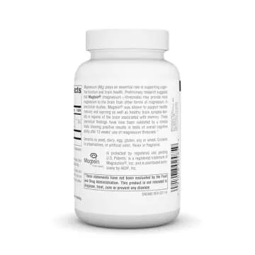 Source Naturals Magtein Magnesium L-Threonate 667mg Supports Focus, Mood, Healthy Memory, Cognitive Function, Sleep* - 90 Capsules