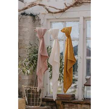 Bibs Cuddle Baby Swaddle | 100% Organic Muslin Fabric | Soft, Breathable & Absorbent | Made in Denma...