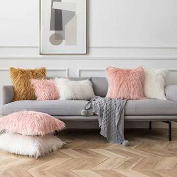 Soft Faux Fur Pillow Covers - Luxurious Comfort & Style