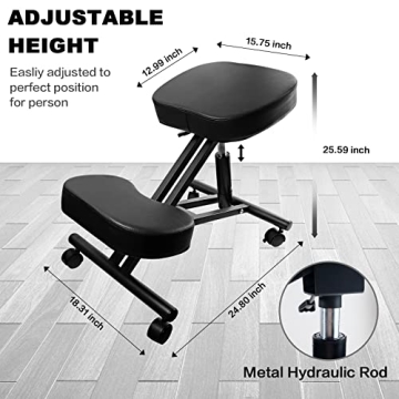 Ergonomic Kneeling Chair for Better Posture and Comfort