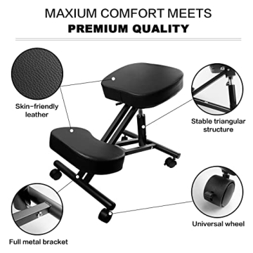 Ergonomic Kneeling Chair for Better Posture and Comfort
