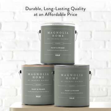 Magnolia Home by Joanna Gaines Classic Interior Wall, Ceiling, Trim Paint and Primer, Eggshell Finis...