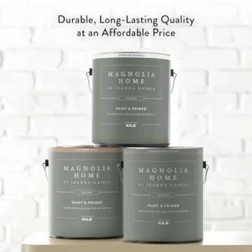 Magnolia Home by Joanna Gaines Classic Interior Wall, Ceiling, Trim Paint and Primer, Eggshell Finis...