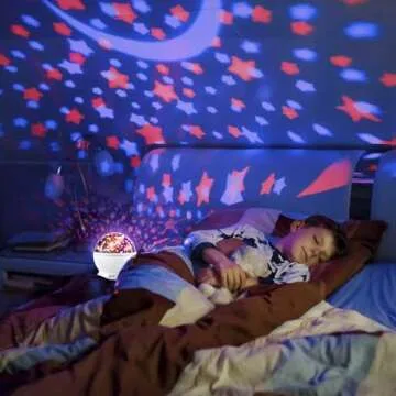 MOKOQI Race Car Night Light Projector Birthday Gifts Toys for Boys Age 3-5 Kids Car Nightlights 360 Degree Rotation with 17 Colors Changing Star Projector Ceiling Light Projector for Boys