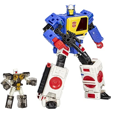Transformers Toys Legacy Evolution Voyager Twincast and Autobot Rewind Toy - 7-inch Action Figures