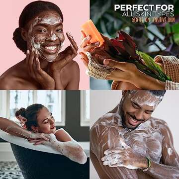 Turmeric Soap Bar for Body & Face - Made with Natural and Organic Ingredients. Gentle Soap – For All Skin Types – Made in USA 4.5oz Bar