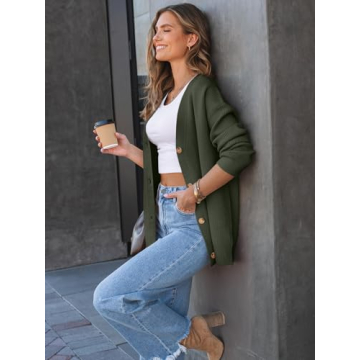 LILLUSORY Women Oversized Cardigan Soft Breathable Fall Fashion