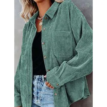 Stylish Women's Corduroy Button Down Shirt for Every Occasion